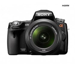 Sony Alpha SLTA33L DSLR with Translucent Mirror Technology and 3D Sweep Panorama Black Low Price