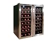 Vinotemp VT-48TEDS-2Z 48 Bottle Thermoelectric Wine Cooler - 2 Temperature Zones - Black-Stainless