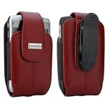 OEM RIM Blackberry APPLE RED Leather Swivel Holster Pouch Case for Curve 8300 8310 8320 8330