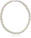 uxcell Bridal Jewelry Metal Lobster Clasp Round Bead Imitation Pearl Choker Bib Necklace