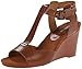 Nine West Women's Eratic Leather Wedge Sandal