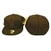 New York Yankees MLB Brown Pinstripe Cooperstown Collection Fitted Baseball Hat / Cap