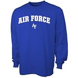 Air Force Falcons Royal Blue Arch Letter Long Sleeve T-shirt