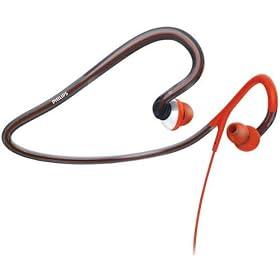 PHILIPS Casque tour de cou SHQ4000 / 10 - orange + Ecouteurs st�r�o son digital (CS01) .