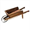 Country Flower Cart Rustic Planter Fir Wood Plant Stand [Kitchen]