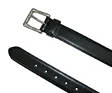 Beveled Edge Large Size Leather Belt by Canterbury