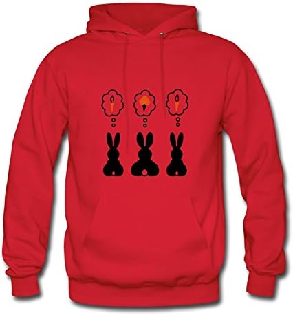 Men Gino Gelato Bunny Bunnies Rabbit Cony Leveret Jack Ice Icecream Cone Carrot Summer Hare Designed Red Custom Deepheather Xx-large Hoody