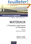 Mat�riaux : Tome 1, Propri�t�s, applications et conception