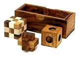 EXP Handmade Triple Play Travel Size 3-Puzzle Set