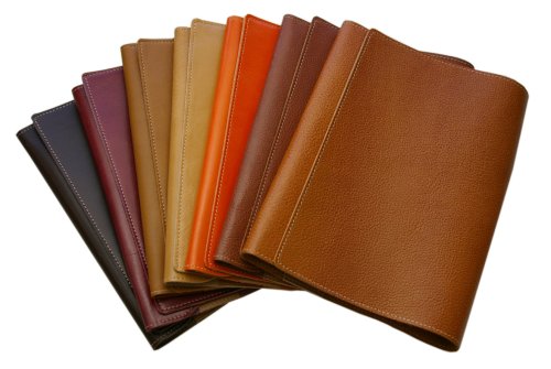 フータン（FOOTAN）本革ブックカバーA５サイズ（ブラウン・シュリンク）