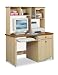 Student Bedroom or Office Computer Desk Writing Table w/Drawer and Storage Hutch
