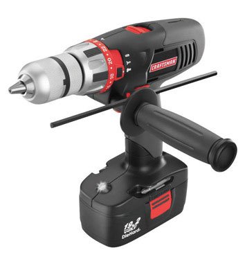 Craftsman 1/2 Inch Hammer Drill Set Case 2 Batteries and Charger!