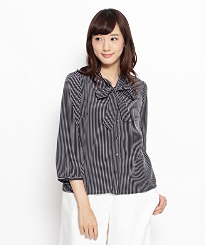 SOUP(スープ)デシンストライプボウタイシャツ