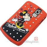 BlackBerry Curve 8300/8310/8320/8330- Disney Minnie Mouse Red Silicone/Gel/Jelly/Soft Case/Cover