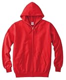 「Printstar(プリントスター) | 177-NCZ スウェットジップパーカー 9.0oz (裏毛) レッド L」の画像