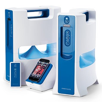 Set of Two Wireless Outdoor iPod Stereo Speakers Frontgate