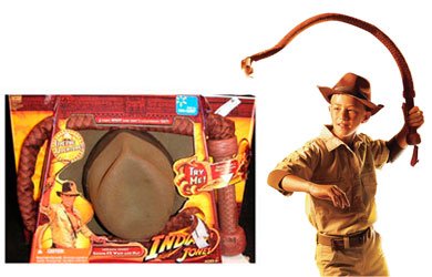 Childrens Toyshop  Toys : Indiana Jones Hat & Whip Gift Set