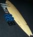 Blank Carve-One Bamboo Longboard Skateboard Complete Nat/blue