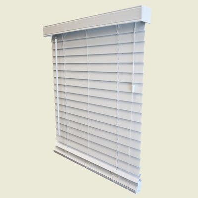 2" Faux Wood Blind Width: 23" W, Height: 72" H