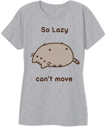 Pusheen Cat - So Lazy Can't Move - Junior's T-Shirt