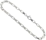 8 In. Sterling Silver 1/8 In. (4.0 Mm) Long Box Bracelet, Nickel Free