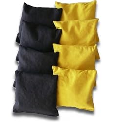 Official Cornhole Bags (4 Yellow & 4 Black)