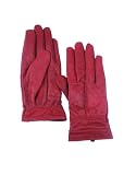 Frentani Damenhandschuhe – Echt Leder – Rot – Größe 7,5 (UVP: 39,99 EUR)