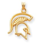 14k Gold Collegiate Michigan State University Charm