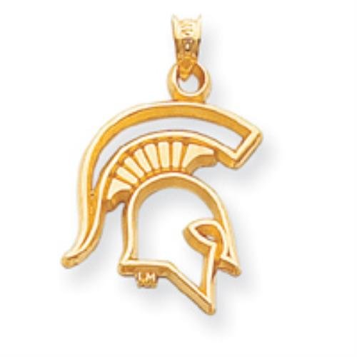 14k Gold Collegiate Michigan State University Charm
