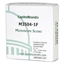 CapitolBrand Microscope Slides, Standard Grade