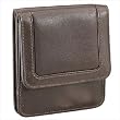 Cowhide Drum-Dyed Nappa Leather Wallet Color: Black Faux Croc