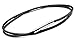 Hamoery Women Men 7mm Leather Cord Chain Necklace Black Braided Rope Stainless Steel Clasp Chain Necklace