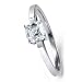 Sterling Silver Ring Asscher Cut Cubic Zirconia CZ Solitaire Ring 1 ct - Nickel Free Engagement Wedding Ring