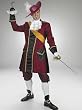 Mens Captain Hook Costume Halloween Pirate Costume 6 Pc