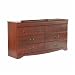 South Shore 3168010 Vintage Collection 6-Drawer Triple Dresser, Classic Cherry