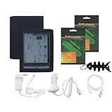 iShoppingdeals - Accessories Bundle Combo for Sony Digital Reader PRS-350 Pocket Edition: Black Soft Skin Case Cover, Car Charger, Wall / Home AC Charger, USB Data Cable, Screen Protector, Smart Headphone Wrap