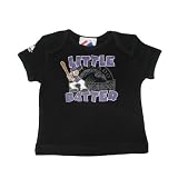 Infant / Baby MLB Colorado Rockies My First Tee T-Shirt - Black (Size: 6/9)
