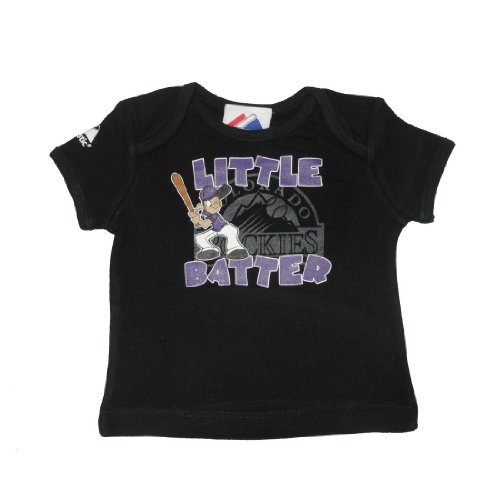 Infant / Baby MLB Colorado Rockies My First Tee T-Shirt - Black (Size: 3/6)