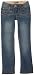 YMI Girls 7-16 Core Porkchop Bootcut Jean,Dark Stone,14