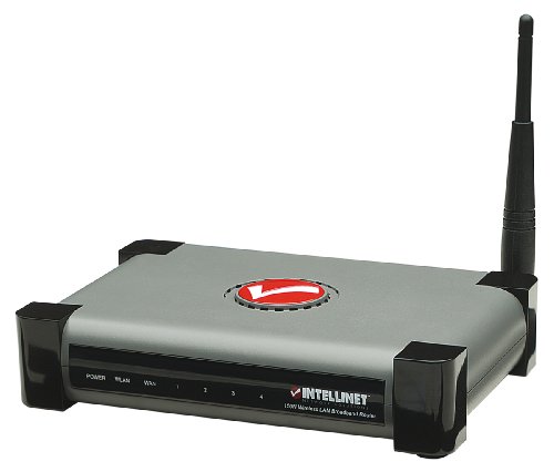 IC Intracom Intellinet Wireless 150N 4-Port Router IAS Fast 4 x RJ45 Switch + 1 x DSL / Cable + AP