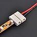 Ledwholesalers 10 Pack Single Color 2-Conductor LED Strip-to-Wire Quick Connector, 8mm, 10x 2306-8mm
