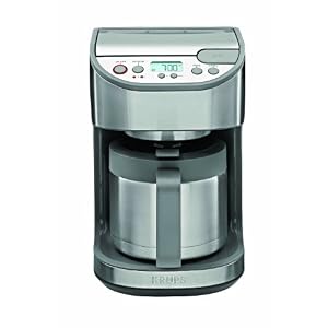 KRUPS KT4065, 10-Cup Thermal Programmable Coffeemaker, Stainless Steel