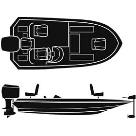 Attwood Corp. 10185 POLY,TOURNAMENT BASS,20'6-96 BOATERS BEST TOURNAMENT STYLE OUTBOARD BASS BOAT COVER by