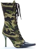 ARMY BOOTS CAMOUFLAGE LADY FANCY DRESS COSTUME - SIZE UK 6 & 6.5 & 7