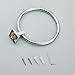 Leyden Solid Brass Chrome Finish Towel Ring Lavatory Home Decor Bath Shower Improvement Towel Racks and Holders