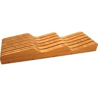 Totally Bamboo 20-2091 In-Drawer Bamboo Knife Block