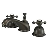 Kingston Brass KS3965BX Vintage 8-Inch Widespread Lavatory Faucet, Oil Rubbed Bronze (Not CA/VT Compliant)
