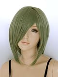 コスプレウィッグ　ハーブグリーン　ショート(ウィッグネット付き!）