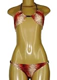 Cosabella Mare Swimwear Animal Print Bikini Brown Medium Large (M/L)