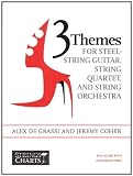 3 Themes for Steel-String Guitar, String Quartet, and String Orchestra - Full Score with Individual parts Sheet Music (String Letter Publishing) (Strings)